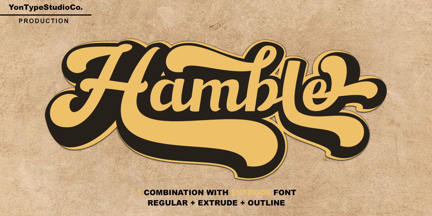 Beispiel einer Hamble-Schriftart #1